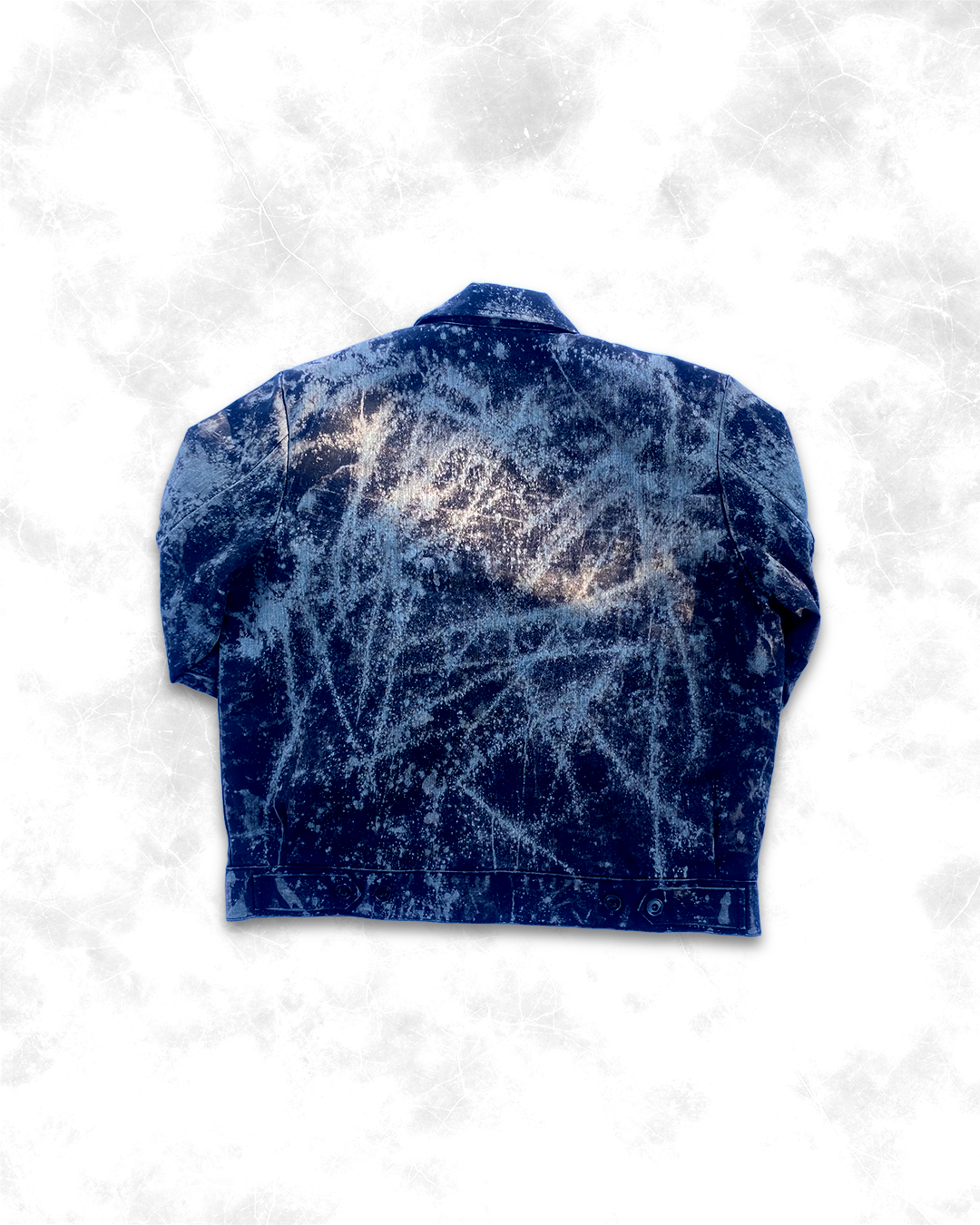 ‘Angel Numbers’ Hand Dyed/Painted Dickies Jacket [L]
